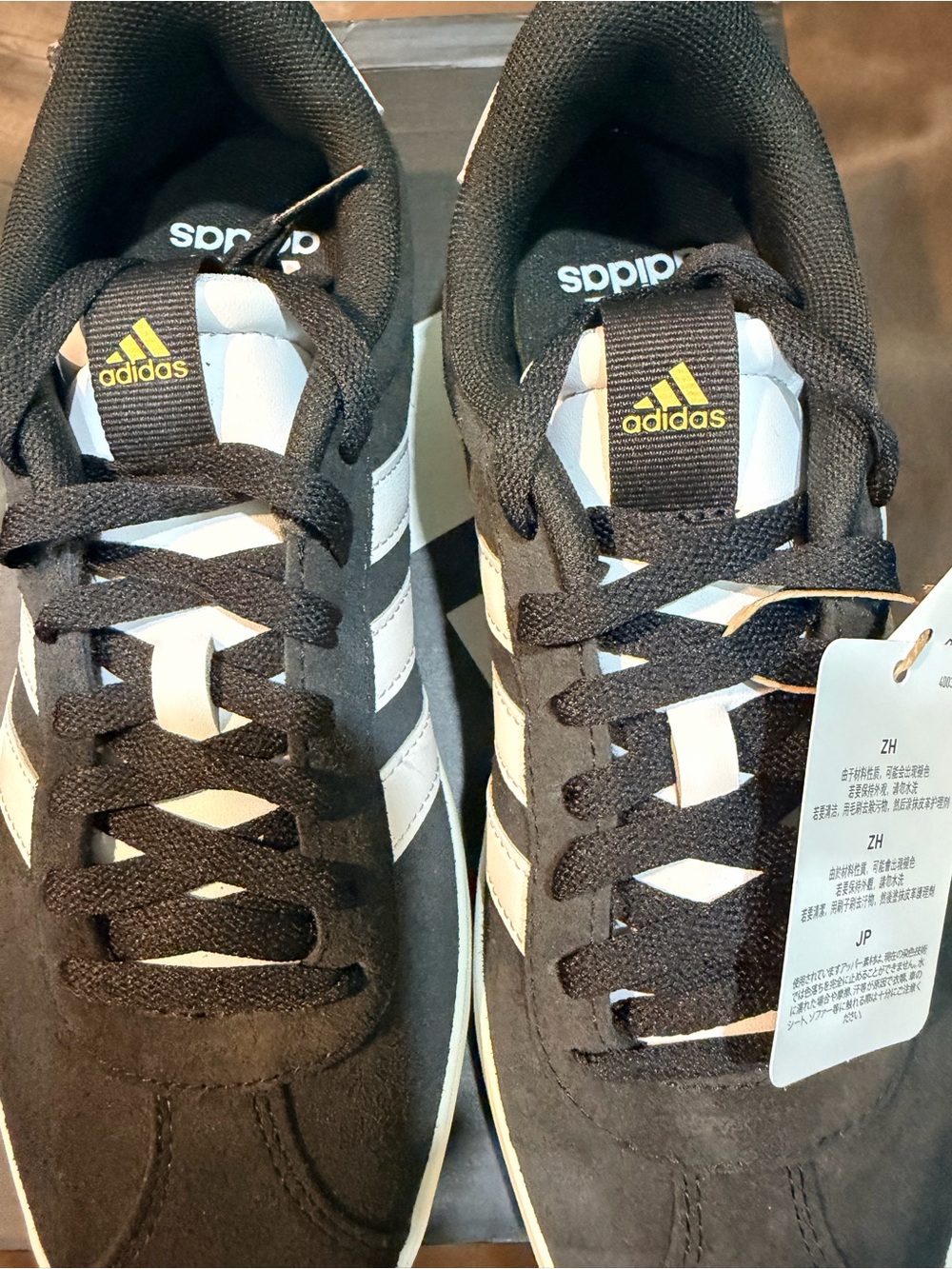 adidas Women’s Black and White VL Court 3.0 Low-Top Sneakers Size 8